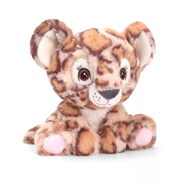 Keeleco Adoptable World Plyschleksaker 100 % återvunnet material Miljövänliga krambara CLOUDED LEOPARD