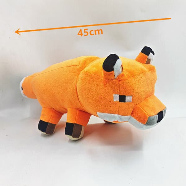 45cm Minecraft Mjukdjur Räv Gosedjur Docka MC Plyschleksak Present Barn Pojke Räv