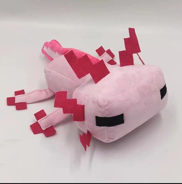 Minecraft Plyschleksak Mjuk Fylld Docka 25cm Rosa Salamander Barnpresent