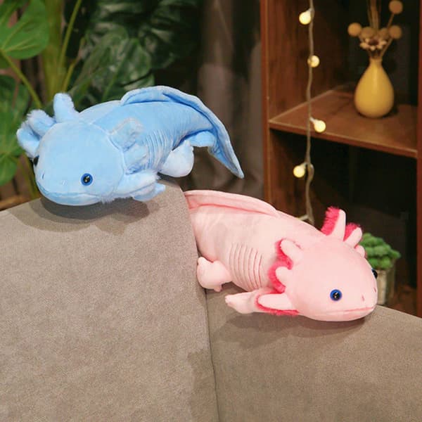 17 Tum Gul Axolotl Ambystoma Gosedjur Plyschleksaker Kudde Barn Docka Gåva grau