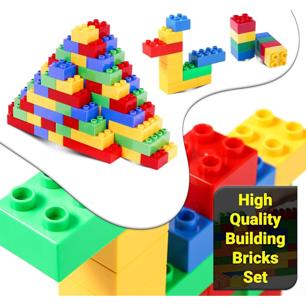 Mega Byggklossar för Barn Utbildande Byggleksaker Tegelstenar Set 150st Toy Set 150pcs
