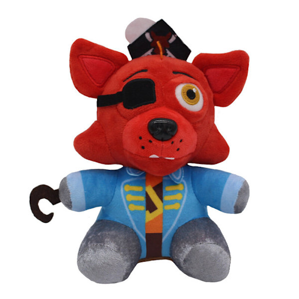 2 st FNAF Plyschleksaker Pirat Foxy Röd Grön Plyschdocka för Pojke Flicka Plysch Present Set leksak mjuk