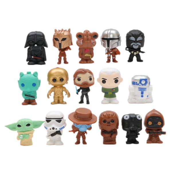 16 st/set Star Wars Anime Mandalori Figur Action Darth Vader Leksaker Modell Gåva