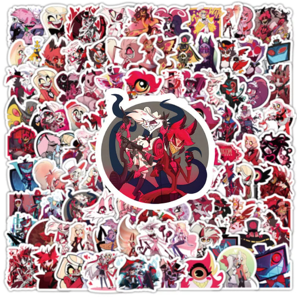 100X Hazbin Hotel Lucifer Demon Redemption Charlie Morningstar Stickers Graffiti