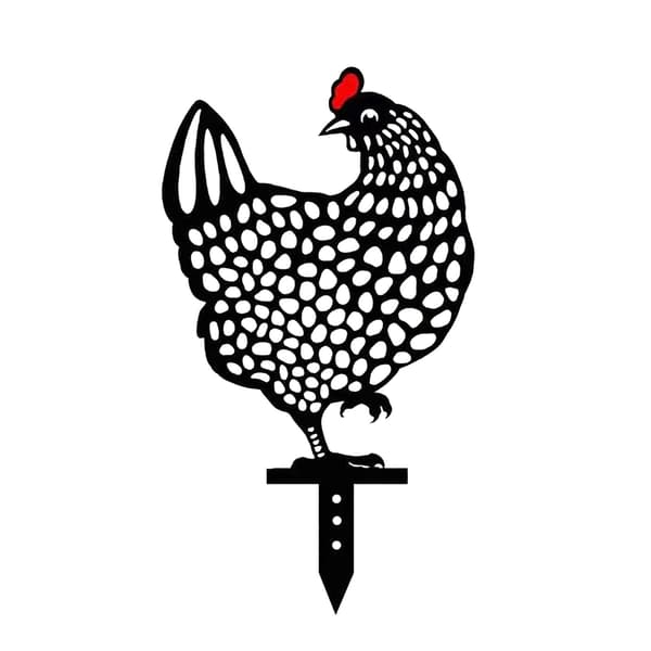 Trädgårdsprydnader Chicken Yard Art Trädgård Bakgård Gräsmatta Dekor Gåva Påsk Dekor 5pcs