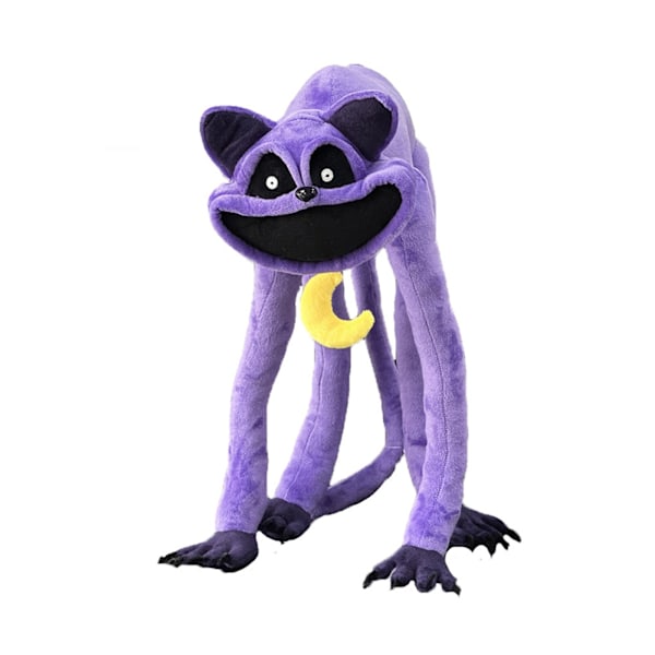 45cm Smiling Critters Plyschleksak CatNap DogDay Mjuk Fylld Dockleksak Barnpresenter- Purple cat doll 40CM