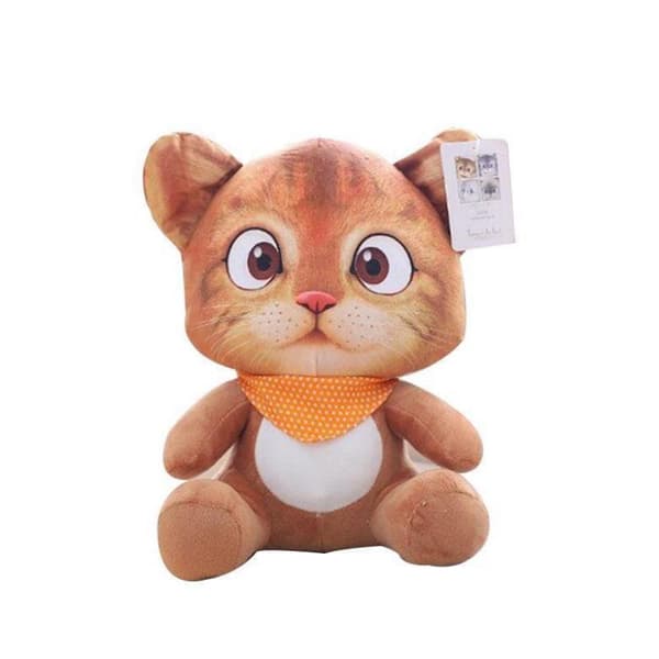 Simulering Katt Plyschleksaker Gosedjur Kudde Docka Heminredning Barnpresenter Khaki 30cm/11.81in