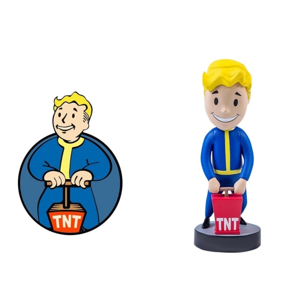 Fallout 4 Vault Boy PVC Action Figur Samlarobjekt Modell Bobblehead Toy Doll Ny M
