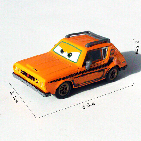 Disney Pixar Bilar 3:e Lot Lös Blixten McQueen 1:55 Diecast Modellbil Leksaker Orange badass