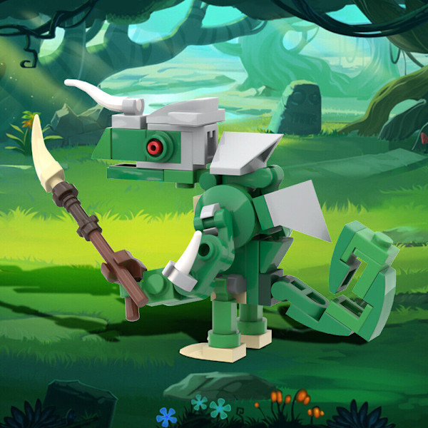 Zelda Breath of the Wild 2\" Lizalfos Byggkloss Set Kreativa Monsterklossar