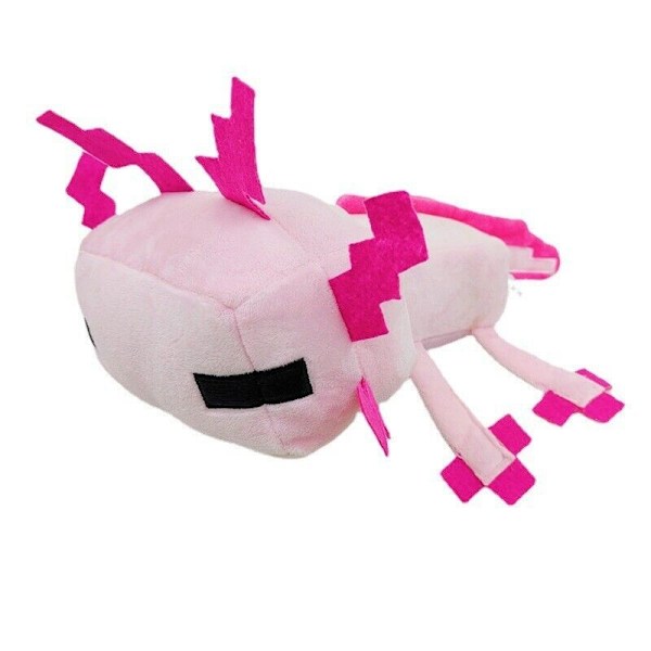 Minecraft Plyschleksak Mjuk Fylld Docka 25cm Rosa Salamander Barnpresent