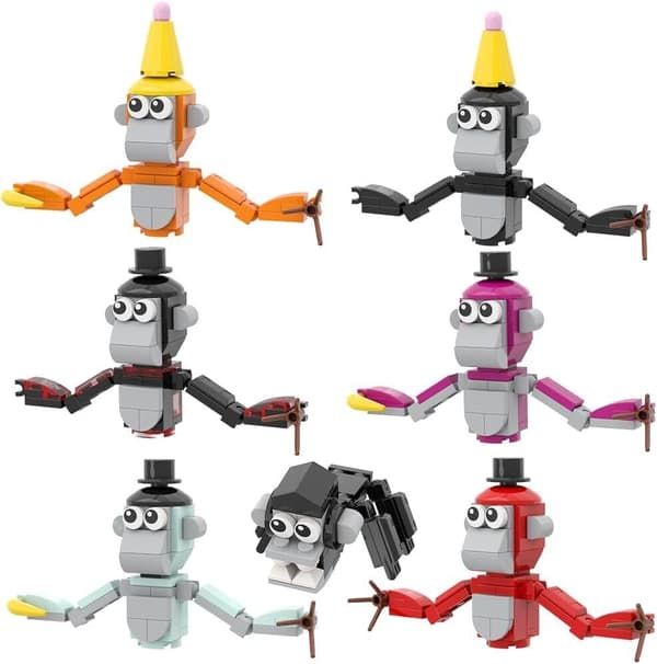 Byggklossar Gorilla Tag Monke Pussel Byggmodell Leksaker Barn Presenter NY 7PCS