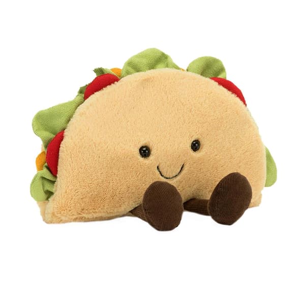 Jellycat Amuseable Taco Plyschleksak 15cm Mjuk Squishy Fylld Mat