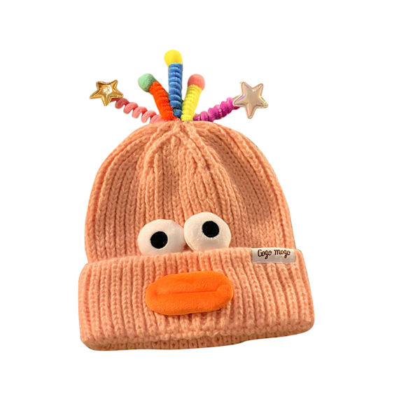 Monster Shrek Vinter Stickad Mössa Beanie Ull Rolig Cap Nyhet Kvinnor / Män Pink One Size