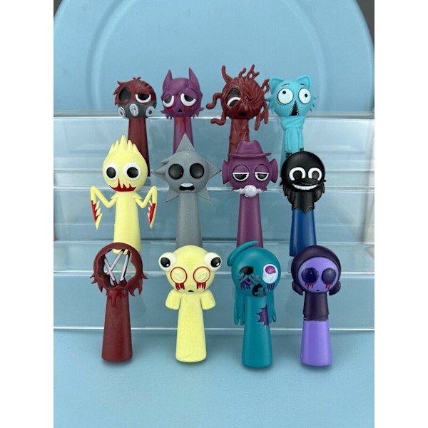 80 st Sprunki Rhythm Box Spel Action Leksak Spelfigurer Leksaksfigur Present 12PCS/Set E