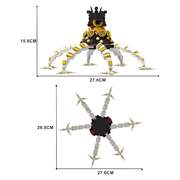 Zelda Breath of the Wild Guardian MOC Byggklossar Modellbyggsats med LÅDA