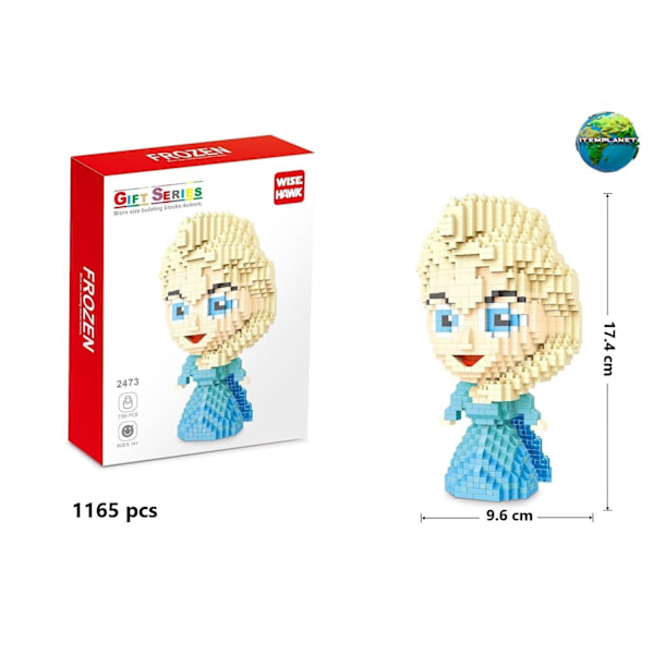 Actionfigurer Nano Mikro Byggklossar Samling Pedagogisk DIY Leksak Gåva Smurf