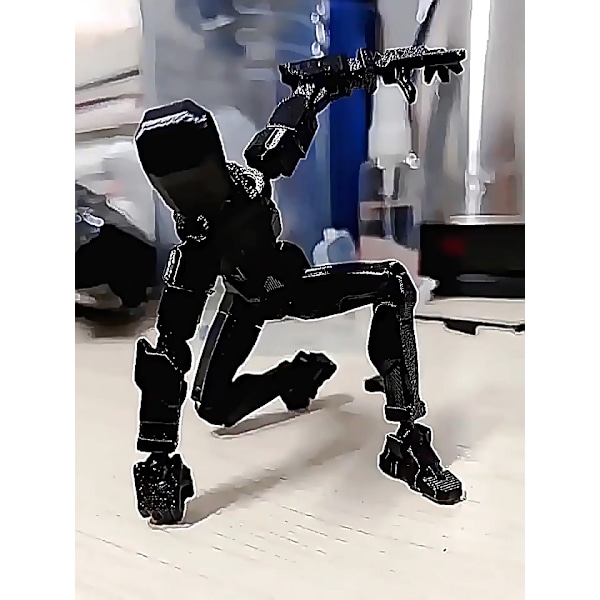 3D-printad Robot Actionfigur Ställbar Mannekäng Docka Ledad 14cm Leksak Spartan Set