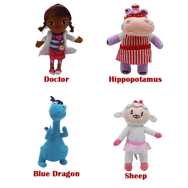 Doc McStuffins Hallie Plyschleksak Mjuk gosedjurdocka 4st