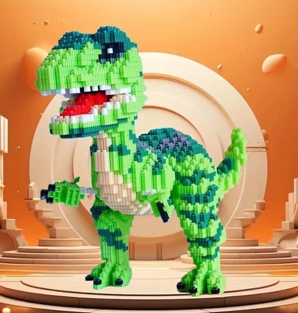 4500 st Stort TRex Dinosaurie Avancerat Jurassic Byggklossar Set För Vuxna