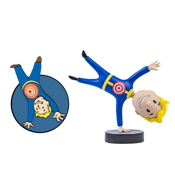 Fallout 4 Vault Boy PVC Action Figur Samlarobjekt Modell Bobblehead Toy Doll Ny N