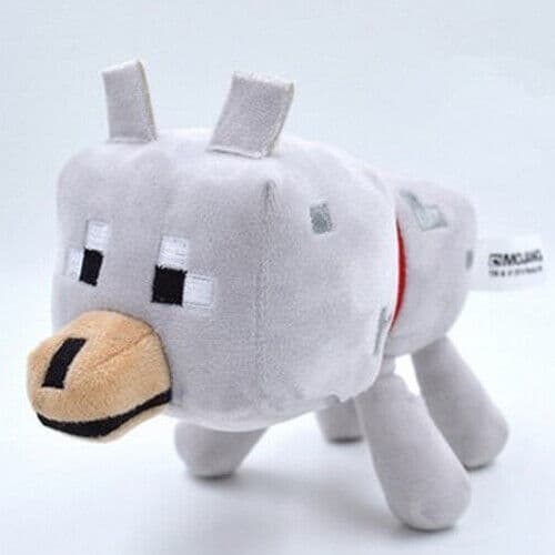 Tecknad Minecraft Djur Plyschleksaker Mjuka Gosedjur Docka Barn Present 20cm Lilla Vargen
