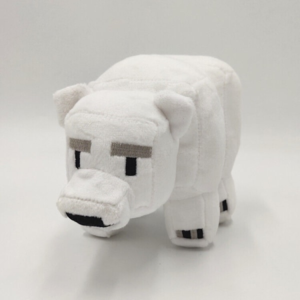 Minecraft Plyschleksak Gosedjur Mjuk Barn Födelsedag Mjuk Leksak 18cm Isbjörn