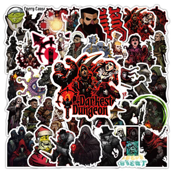 105X Darkest Dungeon Stickers Roguelike Permadeath Video Game Laptop Skateboard