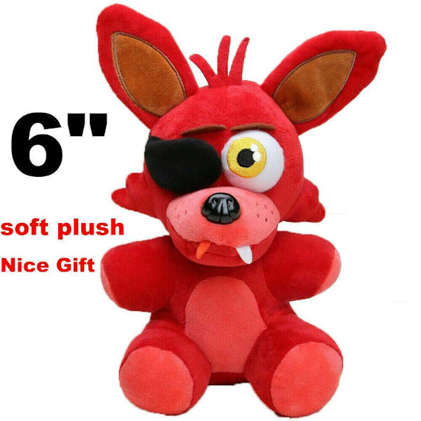 FNAF Plysch Five Nights at Freddy's Sanshee Röd Foxy Mjuk Plyschleksak Pojkpresenter Leksaker