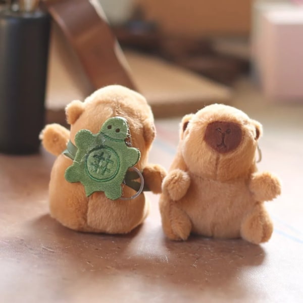 Söt och gosig Capybara nyckelring docka för barn och vuxna StyleA