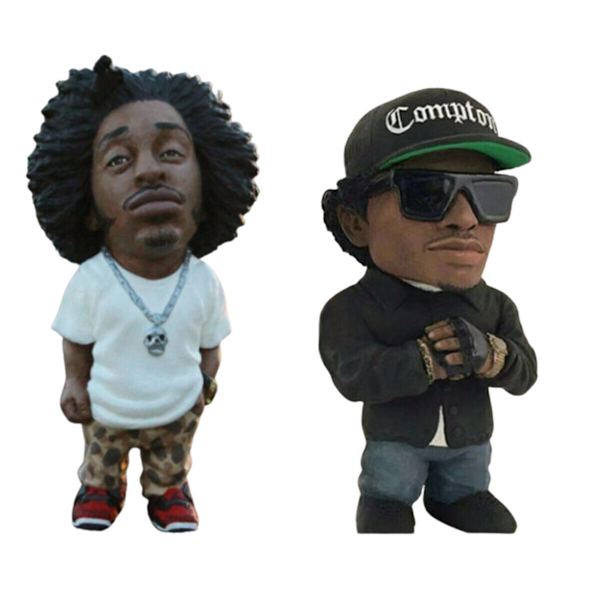 Actionfigur Hip Hop-rapparen Bro Shakur Snoop Dogg Rap Star Figurine Ornament Blue