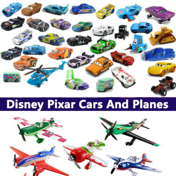 Disney Pixar Bilar Och Plan Lot Blixten 1:55 Diecast Modell Leksaker Gåva Lös Bil No.7 Dusty