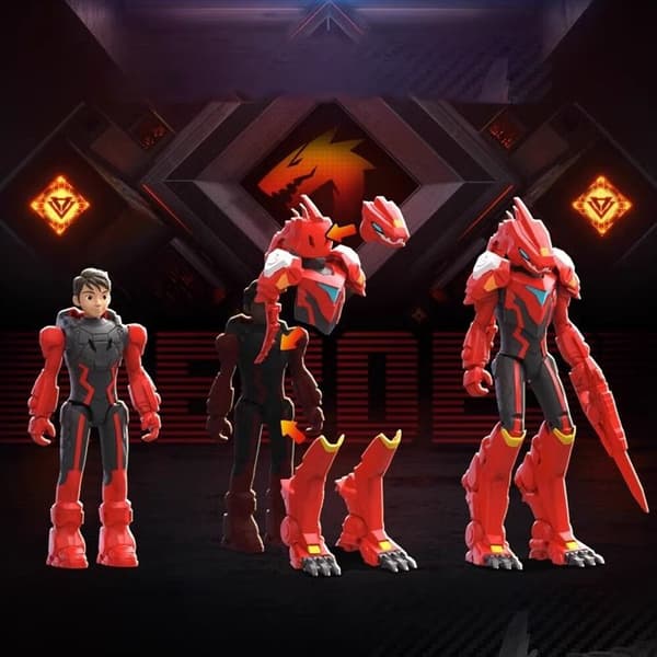 Quantum Heroes Dinoster Guardians LUCIO JAYMIN OZ Trina Action Figur Leksak Presenter DELBY With Original Box