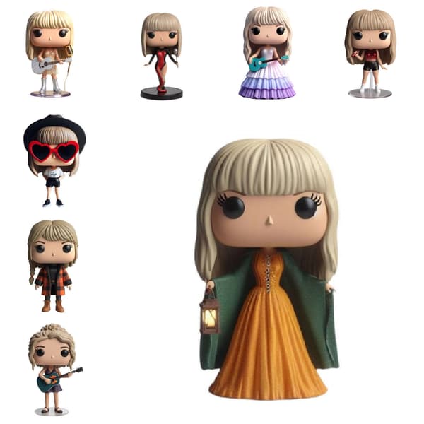 NY Taylor Swift Era’s Tour Mikrofonstativ Figurer Modell Docka Resin Action Docka Gåva* Style 7