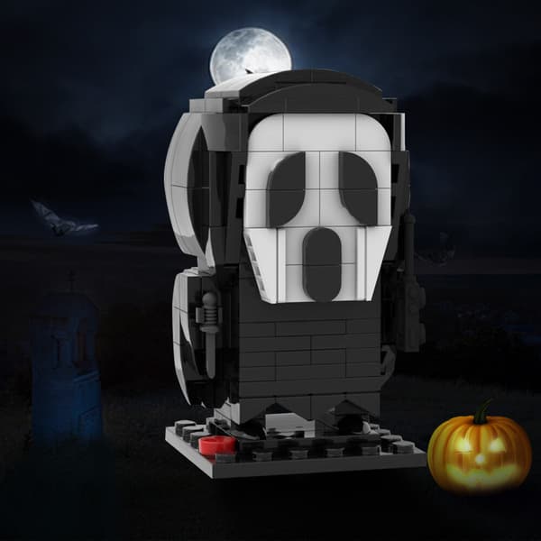 170 st Ghostface Scream Skräck MOC Byggklossar Kit Gåva för Skräckfans