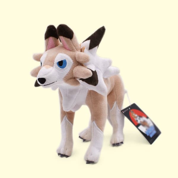 25 cm stående Lycanroc-skymning plyschleksakspresent 3 pieces 25CM