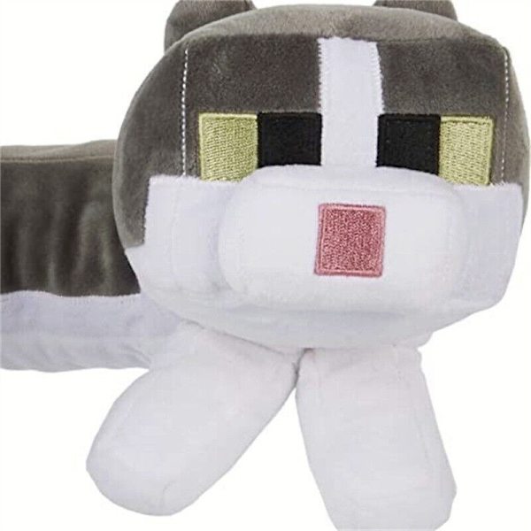 40 cm U-formad katt Minecraft huvud Hakkudde Kattdocka Gosedjur docka leksaker