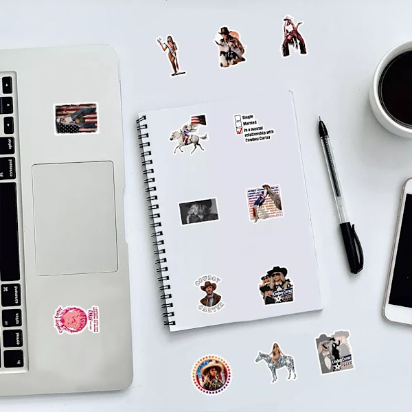 53X Beyonce Cowboy Carter Western Theme Stickers Hydro Flask Graffiti Skateboard