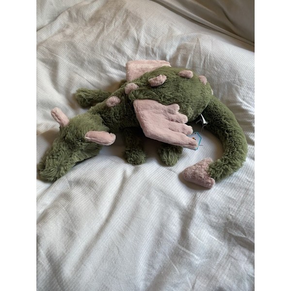 JellyCat Jätte 50cm Matcha Drake Mytisk Plyschleksak BNWT mjuk