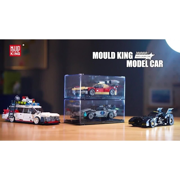 Mould King Mini Bilmodell Set Sportfordon Byggsats 80 Bilar Samlarobjekt 27063 AS-DBS No box