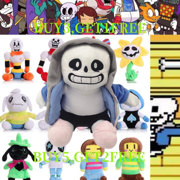 Undertale Plyschdocka Undertale Kartong Fylld Sans Docka Gåva Pojke Barn Wiki leksak mjuk Black Octopus 25cm