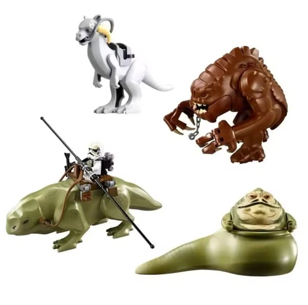 Kreatur Minifigurer Jabba, Rancor, Tauntaun, Dewback Figurer Jabba