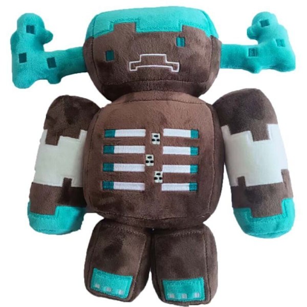 10 stilar Tecknad Minecraft Djur Plyschdocka Leksak Mjuk Fylld Barn Söt Gåva 25cm Color Warden