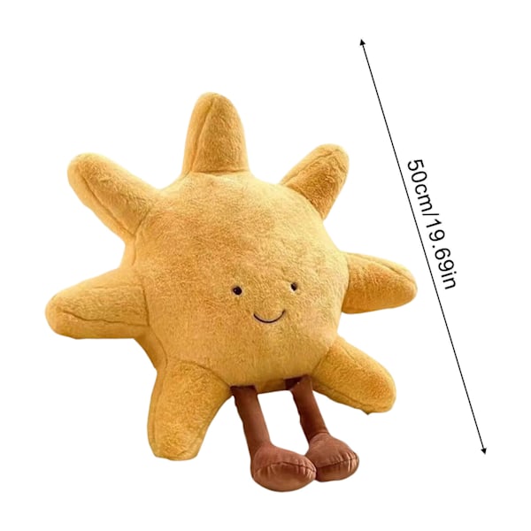 NYA Jellycats Söta Plysch Rolig Kudde Djur Måne Sol Kudde Mjuk Plysch Leksak Gåva Moon  30cm