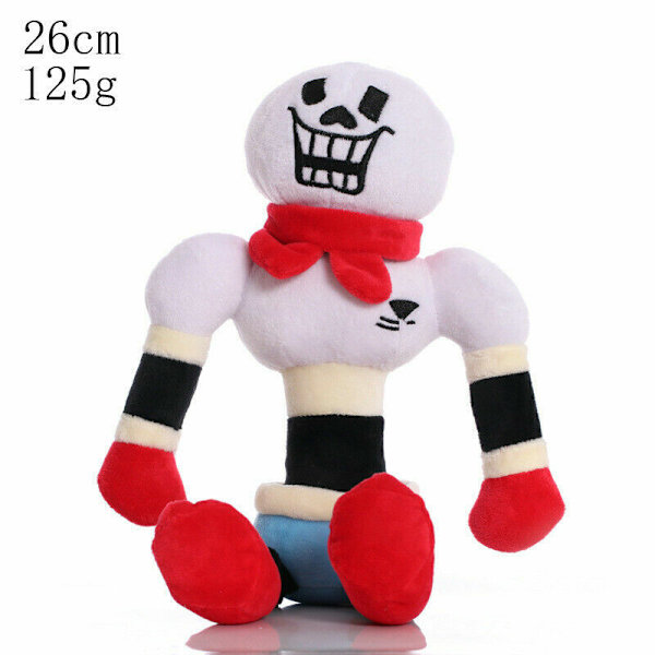Deltarune Undertale Lancer Ralsei Asriel Plysch Figur Leksak Mjuk Fylld Docka Gåva Hanging Feet Red skull 26cm