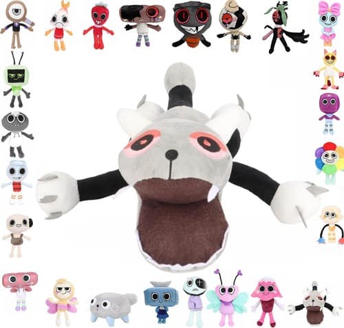 Dandy s World Scraps Goob Spel Plysch Anime Figur Docka Tecknad Leksak Fluffig Gåva Pebble