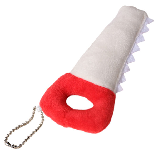 Mjukt Gosedjur Verktyg Skruvmejsel Tång Hammare Skiftnyckel Skruv Plyschdocka white+red # 1 PC