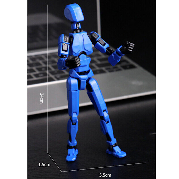 Dummy 13 Robot Actionfigur 3D-printad T13 Actionfigur (Färdigmonterad) C
