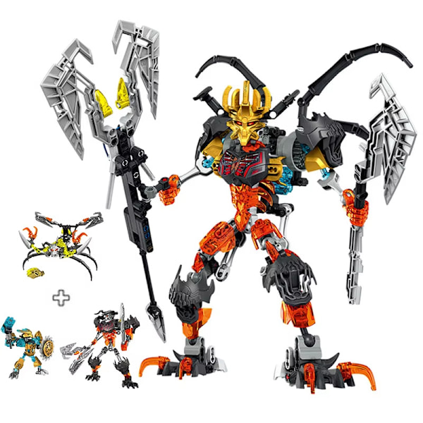 Hero Factory Star Warrior Bionicle Byggklossar Mech Modell för Barn Mask Maker No Original Box