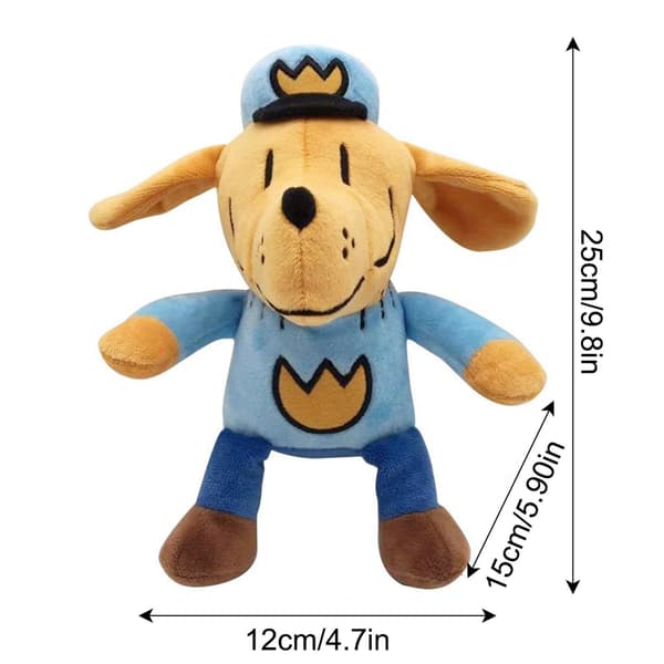 25 cm Tecknad Hund Plyschdocka Mjukt Gosedjur Leksak Barn Present Julklapp